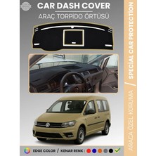 E-BİZ Volkswagen Caddy (2015-2021) Torpido Örtüsü Ön Göğüs Koruma Torpido Koruma Tam Uyum Çatlamayı Önler