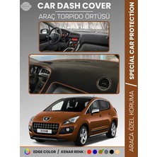 E-BİZ Peugeot 3008 (2011-2014) Torpido Örtüsü Panel Koruma Torpido Koruma Birebir Uyum Kaymaz Özel Kesim