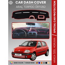 E-BİZ Renault Clıo 2 Aırbagsız (2001-2012) Torpido Örtüsü Ön Göğüs Koruma Torpido Koruma Araca Özel