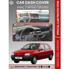 E-BİZ Renault Clıo 1 (1994-1998) Torpido Örtüsü Ön Göğüs Koruma Torpido Koruma Araca Özel Tam Uyum