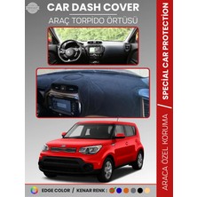 E-BİZ Kia Soul (2014-2019) Torpido Örtüsü Ön Panel Halı Torpido Koruma Tam Uyum Araca Özel Kaymaz