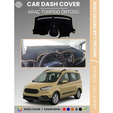 E-BİZ Ford Courier (2020+) Torpido Örtüsü Ön Göğüs Torpido Koruma Tam Uyum Çatlamayı Önler Kolay Montaj