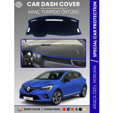 E-BİZ Renault Clio 5 (2019-2023) Torpido Örtüsü Ön Göğüs Koruma Torpido Koruma Birebir Uyum Kaymaz