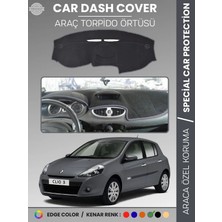 E-BİZ Renault Clıo 3 (2009-2014) Torpido Örtüsü Ön Göğüs Koruma Torpido Koruma Birebir Uyum Kaymaz