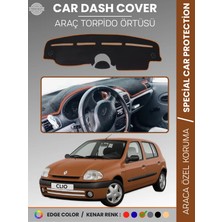 E-BİZ Renault Clıo 2 Aırbaglı (2001-2012) Torpido Örtüsü Ön Göğüs Koruma Torpido Koruma Araca Özel
