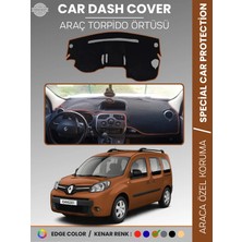 E-BİZ Renault Kangoo (2009-2019) Torpido Örtüsü Ön Göğüs Koruma Torpido Koruma Araca Özel Tam Uyum Kaymaz