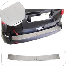 Brsplast Opel Vivaro Uyumlu 2019 ve Üzeri Krom Arka Tampon Üstü Koruma Paslanmaz Çelik