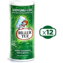 Billur Tuz Sodyumu %50 Azaltılmış 500 gr x 12 Adet