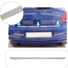 Brsplast Volkswagen Polo Uyumlu 2005-2009 Krom Bagaj Alt Çıtası Paslanmaz Çelik