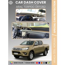 E-BİZ Toyota Hılux Revo (2015-2020) Torpido Örtüsü Ön Göğüs Koruma Araca Özel Çatlamayı Önler Kaymaz