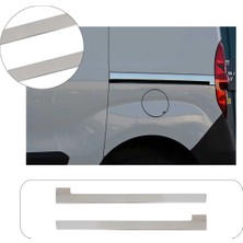 Brsplast Volkswagen Caddy Uyumlu 2010-2019 Krom Sürgü Çıtası 2 Parça Paslanmaz Çelik