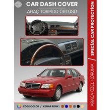 E-BİZ Mercedes S Class W140 (1991-1998) Torpido Örtüsü Premium Kalite Torpido Koruma Özel Kesim Uv Koruma