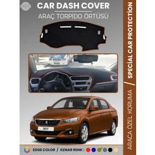 E-BİZ Peugeot 301 (2012-2024) Torpido Örtüsü Ön Göğüs Koruma Torpido Koruma Birebir Uyum Kaymaz Özel Kesim