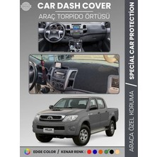 E-BİZ Toyota Hılux (2005-2014) Torpido Örtüsü Panel Halısı Torpido Koruma Tam Uyum Uv Koruma Kaymaz
