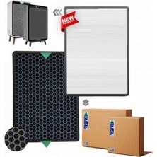 Bissell 3001N AIR220- A320 Filtre Hava Temizleyici Için Faf Marka Uyumlu Ürün Hepa + Karbon Birleşik Filtre Beyaz