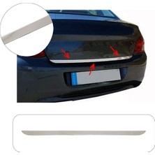 Brsplast Citroen C-Elysee Uyumlu 2012 ve Üzeri Krom Bagaj Alt Çıtası Paslanmaz Çelik