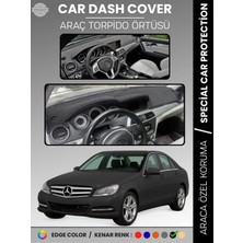 E-BİZ Mercedes C Class W204 (2007-2014) Torpido Örtüsü Premium Kalite Torpido Koruma Özel Kesim Uv Koruma