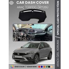 E-BİZ Fiat Egea Cross (2020+) Ekranlı Torpido Örtüsü Ön Göğüs Koruma Torpido Koruma Tam Uyum  Kolay Montaj