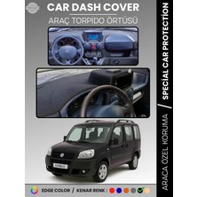 E-BİZ Fıat Doblo (2000-2008) Double Ekran Aırbagsiz Torpido Örtüsü Ön Göğüs Koruma Araca Özel Tam Uyum