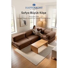 Happynight Comfort Sofya Büyük Köşe | Aktivite Koltuğu | Oyun Koltuğu | Sünger Koltuk | Sinema Koltuğu. 270X180 cm