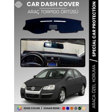 E-BİZ Volkswagen Jetta (2007-2011) Torpido Örtüsü Ön Göğüs Koruma Torpido Koruma Tam Uyum Çatlamayı Önler