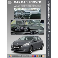 E-BİZ Peugeot 208 A9 (2012-2019) Torpido Örtüsü Ön Panel Koruma Tam Uyum Uv Koruma Kaymaz Kolay Montaj