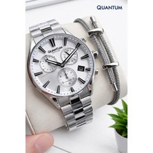 Quantum Sapphire Camlı Italyan Bileklik Hediyeli 2 Yıl Garantili 10 Atm Erkek Kol Saati 1193.330