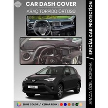 E-BİZ Toyota Rav4 XA40 (2013-2018) Torpido Örtüsü Panel Halısı Torpido Koruma Tam Uyum Uv Koruma Kaymaz