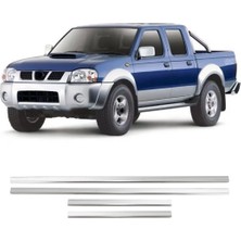 Brsplast Nissan Skystar Uyumlu 1999-2006 Krom Cam Çıtası 4 Parça Paslanmaz Çelik