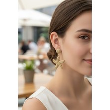 Aware Time Renkli Hasır Yıldız Küpe