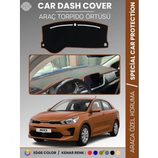E-BİZ Kia Rio (2019+) Torpido Örtüsü Ön Panel Halı Torpido Koruma Tam Uyum Araca Özel Kaymaz Kolay Montaj