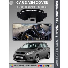 E-BİZ Ford C-Max Double Ekran (2010-2014) Torpido Örtüsü  Araca Özel Tam Uyum Kaymaz Kolay Montaj