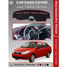 E-BİZ Renault Symbol 2 Aırbaglı (2008-2013) Torpido Örtüsü Ön Göğüs Koruma Torpido Koruma Birebir Uyum