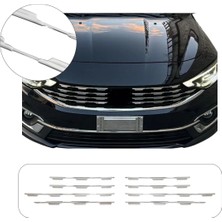 Brsplast Fiat Egea Sedan Uyumlu 2022 ve Üzeri Krom Ön Panjur 8 Parça Paslanmaz Çelik