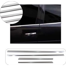 Brsplast Peugeot 206 Uyumlu 1998-2012 Krom Cam Çıtası 4 Parça Paslanmaz Çelik