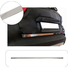 Brsplast Renault Captur Uyumlu 2013 ve Üzeri Krom Bagaj Alt Çıtası Paslanmaz Çelik