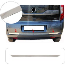 Brsplast Fiat Doblo Uyumlu 2010-2014 Krom Bagaj Alt Çıtası Paslanmaz Çelik