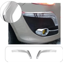 Brsplast Fiat Doblo Uyumlu 2010-2014 Ön Tampon Kaşı 2 Parça Abs Krom Kaplama