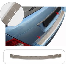 Brsplast Mercedes W204 Uyumlu 2010-2015 Krom Arka Tampon Üstü Koruma Paslanmaz Çelik