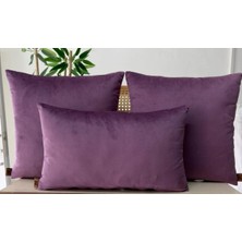 Elanora Home Dekoratif Kırlent Kılıfı,yüksek Kaliteli Kadife Kumaş,3’lü Set