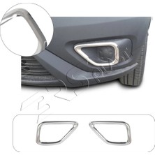 Brsplast Fiat Doblo Uyumlu 2014-2021 Krom Sis Farı Çerçevesi 2 Parça Paslanmaz Çelik