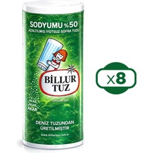 Billur Tuz Sodyumu %50 Azaltılmış 500 gr x 8 Adet