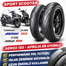 Michelin 120/70-12 130/70-12 Takım Lastik Yamaha Aerox 155 Aprilia Sr 125 160 Uyumlu Scooter Set 202