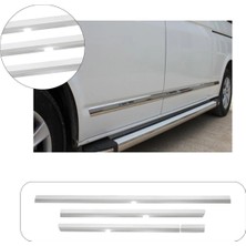 Brsplast Volkswagen Transporter T5 2003-2015 Uyumlu Krom Yan Kapı Çıtası 5 Parça Paslanmaz Çelik