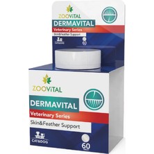 Zoovital Dermavital 20 Tablet Tüm Yaş Grupları İçin Deri ve Tüy Sağlığı Destekleyici Güçlü Formül