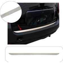 Brsplast Dacia Duster Uyumlu 2018 ve Üzeri Krom Bagaj Alt Çıtası Paslanmaz Çelik