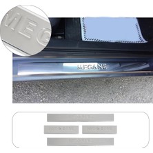 Brsplast Renault Megane 2 Uyumlu Krom Kapı Eşiği Paslanmaz Çelik
