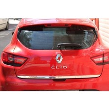 Brsplast Renault Clio 4 Uyumlu 2012-2018 Krom Bagaj Alt Çıtası Paslanmaz Çelik