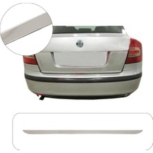Brsplast Skoda Octavia A5 Uyumlu 2004-2013 Krom Bagaj Alt Çıtası Paslanmaz Çelik