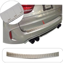 Brsplast Bmw X5 F15 Uyumlu 2013-2018 Krom Arka Tampon Üstü Koruma Paslanmaz Çelik